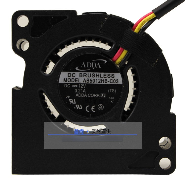ADDA AB5012HB-C03 12V 0.21A 3wires Cooling Fan ADDA AB5012HB-C03 12V 0.21A 3wires Cooling Fan